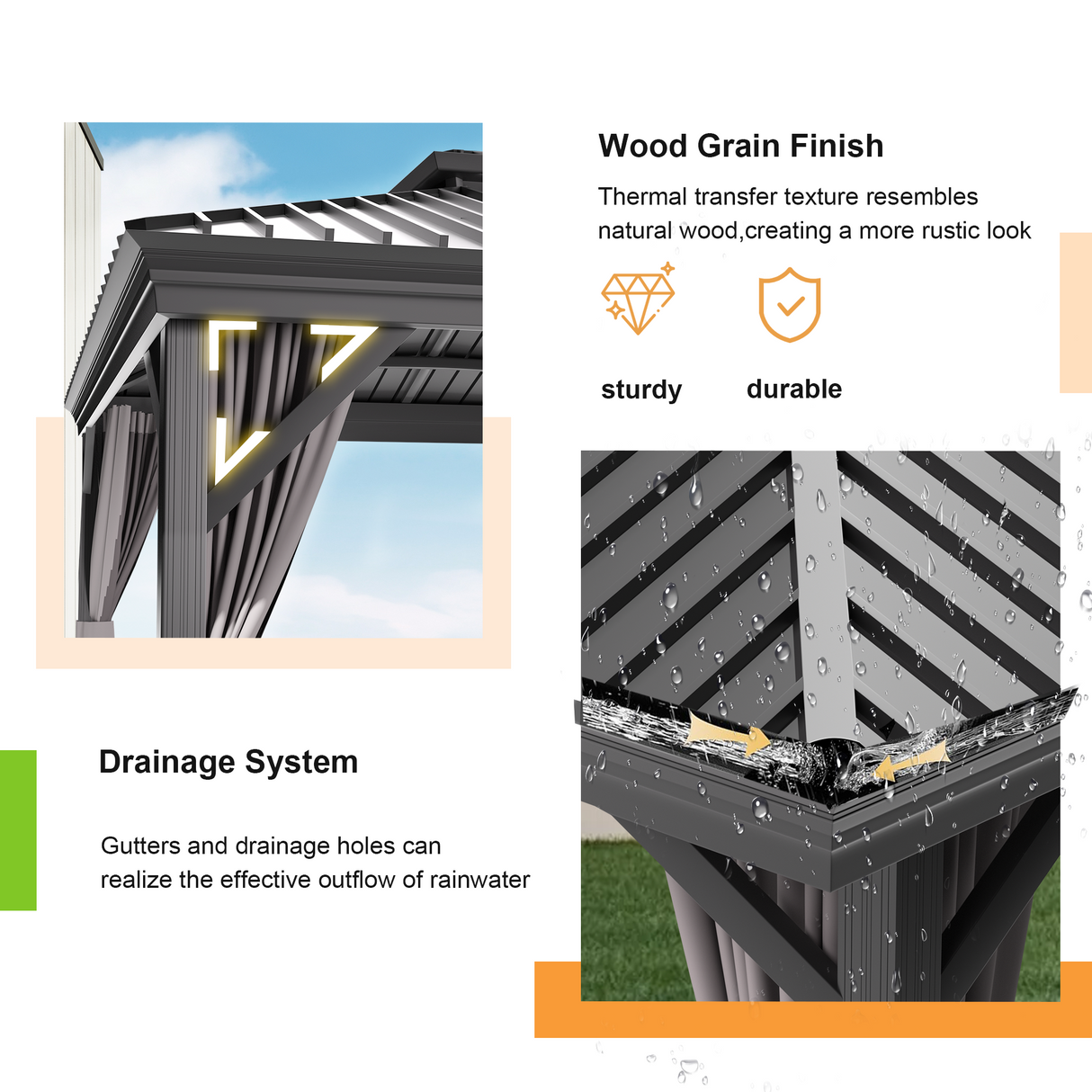 Pre-Order，Patioslife Haven，Hardtop Gazebo，Heavy-Duty Aluminium Frame，Double-Vented Roof，Curtains Included，Patio Pergola，Garden Pavilion，Backyard Shelter，Outdoor Entertaining，Weatherproof，Sunshade & Rain Protection，Modern Outdoor Furniture，Luxury Patio Structure，Contemporary Design，Durable Construction，Premium Outdoor Living
