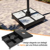 Patioslife - Base per Ombrellone a Braccio fino a 400kg | Supporto Carrellato Modulare con Ruote e Freno, Compatibile serie Aegis e Ombrelloni a Sbalzo