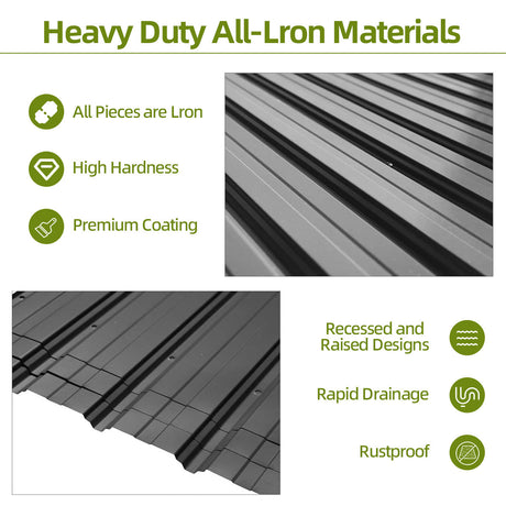 Patioslife Haven Gazebo da Giardino a Tetto Rigido Montato a Parete in Alluminio, Pergola Resistente per Giardino, Cortile o Terrazza, Tetto per Esterni