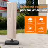 Patioslife Aegis – Copertura per Ombrellone a Braccio Ø 2,7–4 m – Tessuto Oxford 600D, Impermeabile e Anti-UV