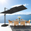 Patioslife Aegis Pro Ombrellone a Braccio con Base Incrociata, Struttura Robusta e Palo in Alluminio Verniciato a Polvere – Ombrellone da Giardino e Patio per Esterni