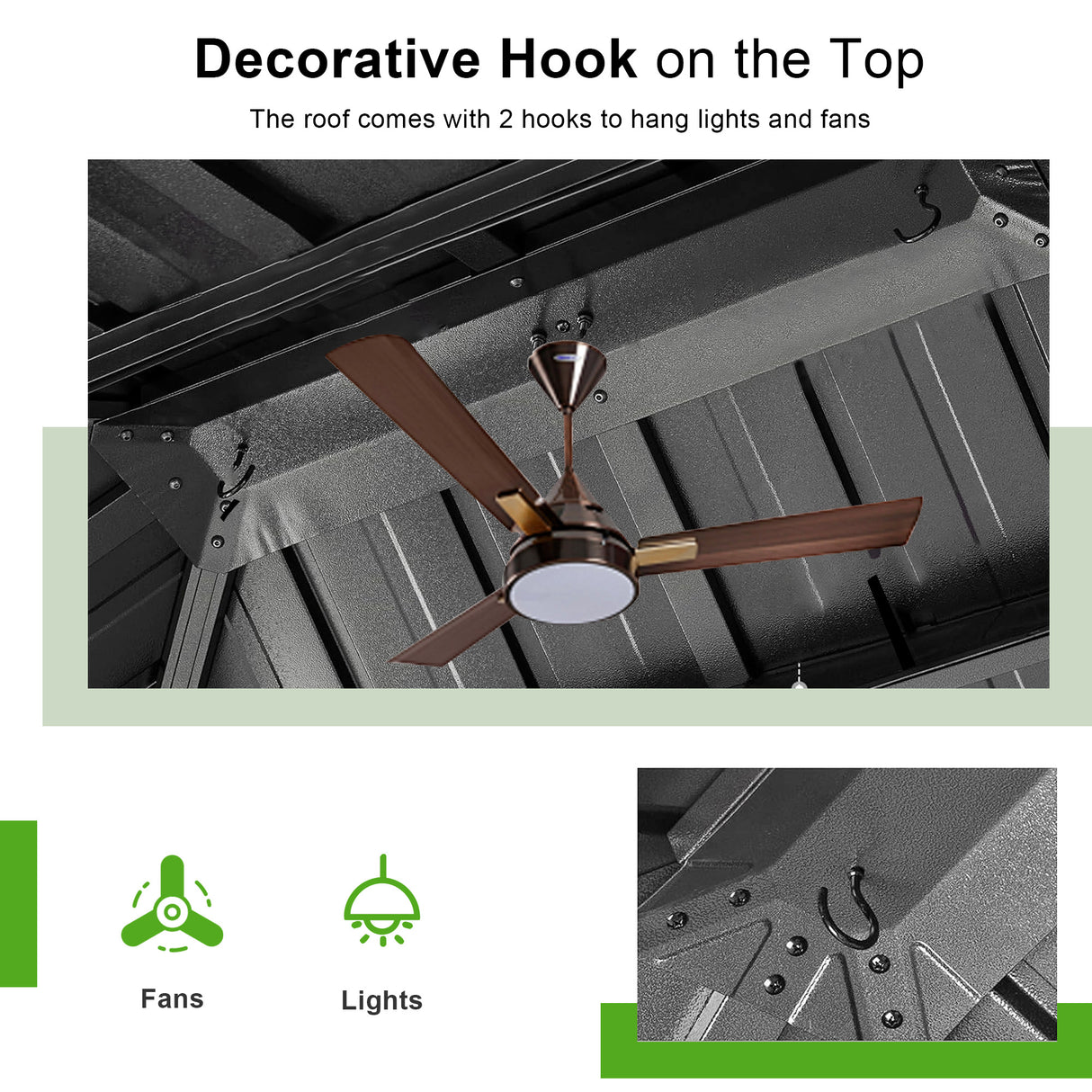 Patioslife Haven，Gazebo，Hardtop，Aluminum Frame，Ventilated Roof，Curtains，3.0x3.65m，Brown Finish，Outdoor Shelter，Backyard Pergola，Garden Pavilion，Outdoor Entertaining，Weatherproof，Sunshade & Rain Protection，Modern Outdoor Furniture，Luxury Patio Structure，Contemporary Design，Premium Outdoor Living
