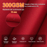 Patioslife Aegis Premium Ombrellone a Braccio con Luci LED a Striscia su Tutte le Stecche, Stecche in Fibra di Vetro, Palo in Alluminio Verniciato a Polvere e Copertura Protettiva – Ombrellone da Giardino e Patio di Lusso per Esterni