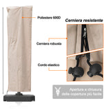 Patioslife Aegis – Copertura per Ombrellone a Braccio Ø 2,7–4 m – Tessuto Oxford 600D, Impermeabile e Anti-UV