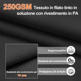 Patioslife Aegis Pro™ Ombrellone a Braccio con Base Incrociata, Struttura Robusta e Palo in Alluminio Verniciato a Polvere – Ombrellone da Giardino e Patio per Esterni