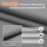 Patioslife Aegis Pro™ Ombrellone a Braccio con Base Incrociata, Struttura Robusta e Palo in Alluminio Verniciato a Polvere – Ombrellone da Giardino e Patio per Esterni