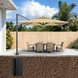 Patioslife Aegis Base Ombrellone a Braccio Interrata ad Alta Resistenza – Acciaio con Doppia Verniciatura Profondità 61cm – Massima Stabilità Anti-Vento per Giardino, Terrazza e Cemento