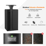 Patioslife Aegis Base Ombrellone a Braccio Interrata ad Alta Resistenza – Acciaio con Doppia Verniciatura Profondità 61cm – Massima Stabilità Anti-Vento per Giardino, Terrazza e Cemento